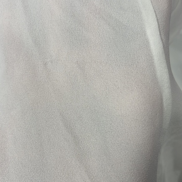 NWT‎ Lush Women's White Small Popover Hi Lo Blouse V Neck Oversized - Picture 9 of 10